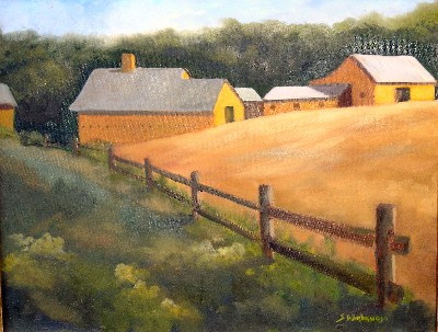 Yellow barns of Middlebury